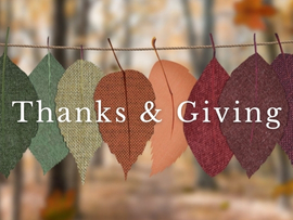 Thanks and giving - Stewardship Series